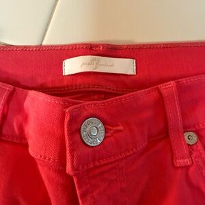 7 For All Mankind Bold Red Denim size 28